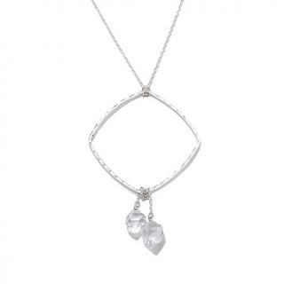 Deb Guyot Designs Herkimer "Diamond" Quartz Diamond Shaped Drop Necklace