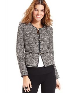 Studio M Jacket, Long Sleeve Tweed Blazer   Jackets & Blazers   Women