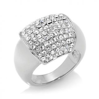 Real Collectibles by Adrienne® Pavé Crystal Station Ring