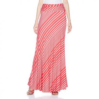 Liz Lange Ultimate Mitered Striped Maxi Skirt
