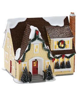 Department 56 Snow Village   Lynnhaven Lit Home Collectible Figurine   Holiday Lane