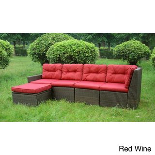 San Sebastian 5 piece Resin Wicker Outdoor Sectional Set Sofas, Chairs & Sectionals