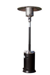 Fire Sense Stainless Steel 46k BTU Patio Heater, Black (Discontinued by Manufacturer)  Portable Outdoor Heating  Patio, Lawn & Garden