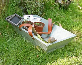 personalised garden trug old by plantabox