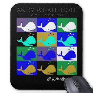Andy Whale Hole™_12 panel inverted color mousepad