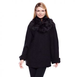 Cozy Chic by Jamie Gries Poncho with Removable Collar