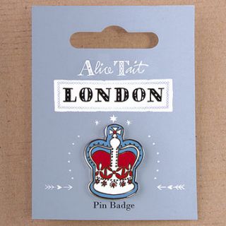 enamel london badge by the alice tait shop