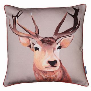 stag head cushion by baroque&roll