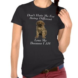 Don't Hate MeLove Me Puppy Dog Leopard Print T shirt