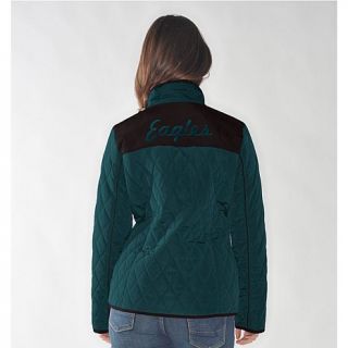 NFL Womens High Post Quilted Jacket   Eagles