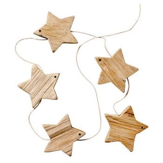 driftwood star garland by idyll home ltd