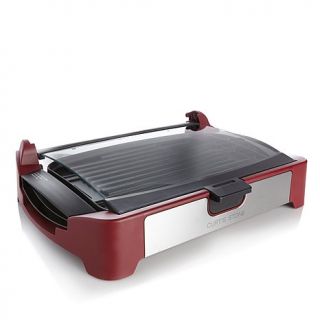 Curtis Stone Nonstick Reversible Grill/Griddle with Glass Lid