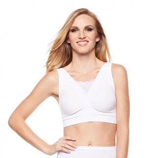 Rhonda Shear 2 pack "Ahh" Lace Center Bra with Removable Pads