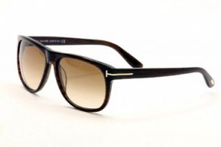 Tom Ford Olivier FT0236 Sunglasses 50P Brown Striated (Brown Gradient Lens) 58mm Shoes