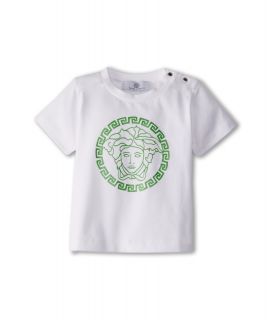 Versace Kids Baby Boys Medusa Logo T Shirt Infant White Green