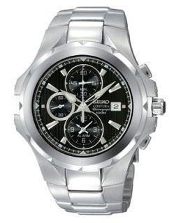 Seiko Watch, Mens Chronograph Stainless Steel Bracelet SNAD53   Watches   Jewelry & Watches