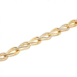 Technibond® 0.91ct Pavé CZ Curb Link 8" Bracelet