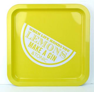 when life hands you lemons tray by the contemporary home