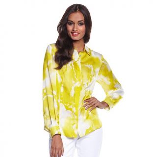 G by Giuliana Rancic Button Front Blouse