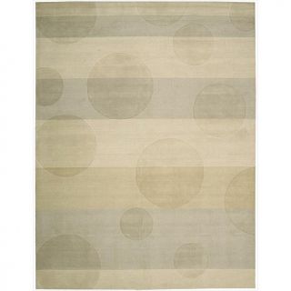 Elements Thick Lines and Dots Wool Area Rug