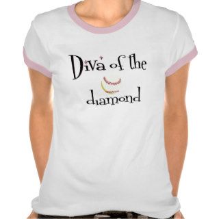 Softball   Diva of the Diamond Tshirts