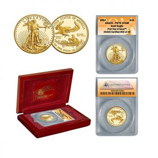2014 PR70 ANACS First Day of Issue Limited Edition of (25) $10 Gold Eagle Coin