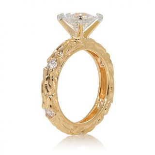 Absolute™ 2ct Round "Branch" Textured Solitaire Ring