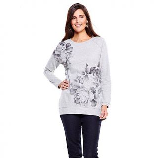 DG2 Floral Print Hi Low Sweatshirt