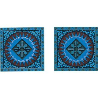 Images d'Orient Coasters, Mosaic Blue, Set of 2   Potholders