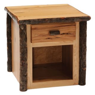 Fireside Lodge Hickory One Drawer End Table