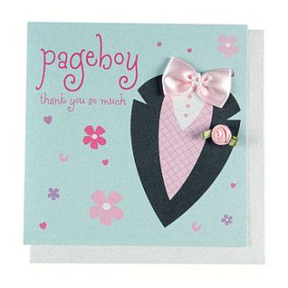 pageboy thank you card by aliroo