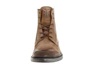Frye James Lace Up Tan Leather