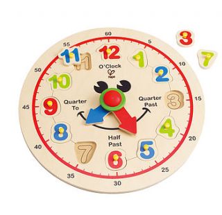 wooden happy hour clock by the hare and the broom