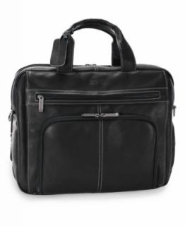 Kenneth Cole New York 4 Leather Vachetta Double Gusset Laptop Brief   Business & Laptop Bags   luggage