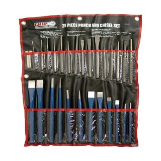 Grip Tools Metal Punches and Chisels — 28-Pc. Set  Chisel, Punch   Stamp Kits