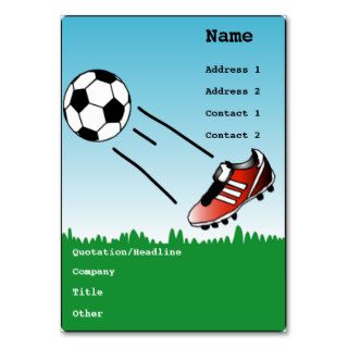 Soccer business card