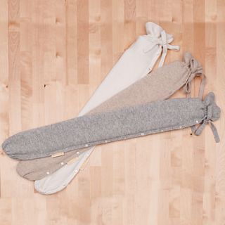 long wool and cashmere hot water bottle by the fine cotton company