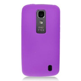 Wireless Central Brand Silicone Gel Skin Sleeve Rubber Soft Cover Case for LG P930 Nitro HD  AT&T  WCM231 Purple Cell Phones & Accessories