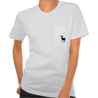deer image on ladies t shirt