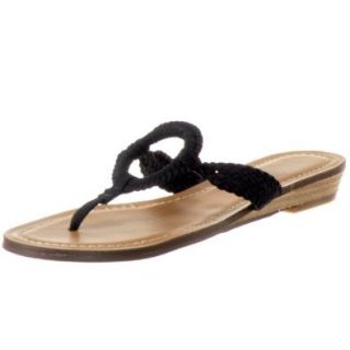 Impo Abella Women's Thong Black Sandals Sz 6.5 Shoes