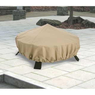 Classic Accessories Fire Pit Cover — Tan, Model# 58992  Patio Furniture Covers