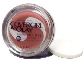 CoverGirl & Olay Simply Ageless Sculpting Blush with SPF 22, 230 Lush Berry (Quantity of 3) Health & Personal Care