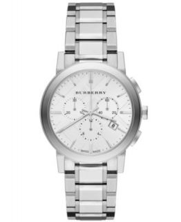 Burberry Watch, Swiss Diamond Accent Stainless Steel Bracelet 26mm BU9213   Watches   Jewelry & Watches