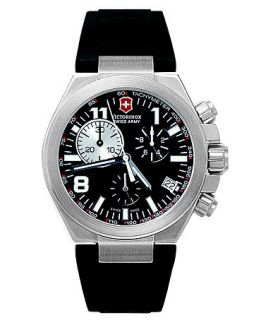 Victorinox Swiss Army Watch, Mens Chronograph Black Rubber Strap 241157   Watches   Jewelry & Watches