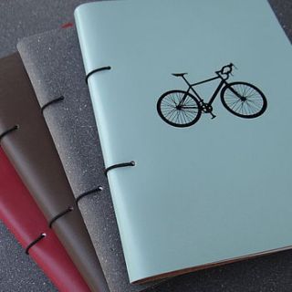 leather bicycle journal by artbox