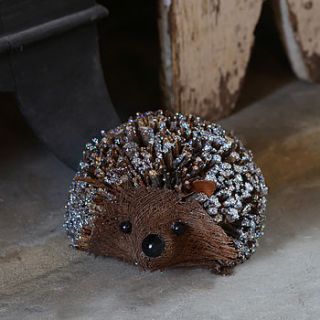 christmas woodland hedgehog by ella james