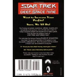 The Star Trek Deep Space Nine The Ferengi Rules of Acquisition Ira Steven Behr 9780671529369 Books