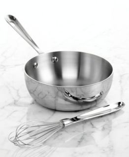 All Clad Stainless Steel 3.5 Qt. Covered Saucepan   Cookware   Kitchen