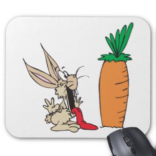 Funny Rabbit Mousepads
