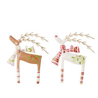 reindeer christmas tree decorations by the contemporary home